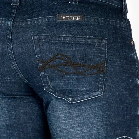 Cowgirl Tuff 'Aztec Flare' Mid Rise Flare Jean - 28x32 - Picture 4 of 13